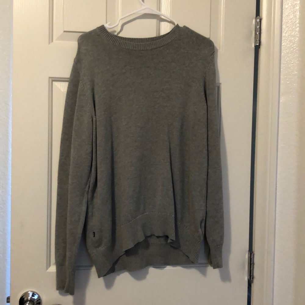grey cotton long sleeve